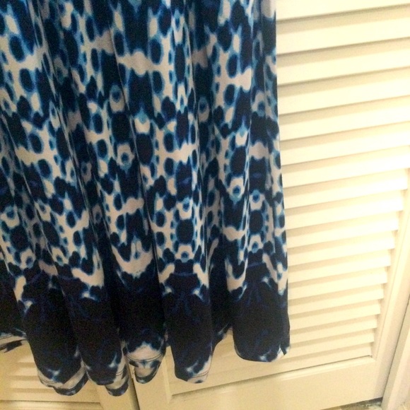 TART CHLOE MATERNITY MAXI DRESS CIRCLE TIE DYE BLUE WHITE NWOT - Picture 15 of 16